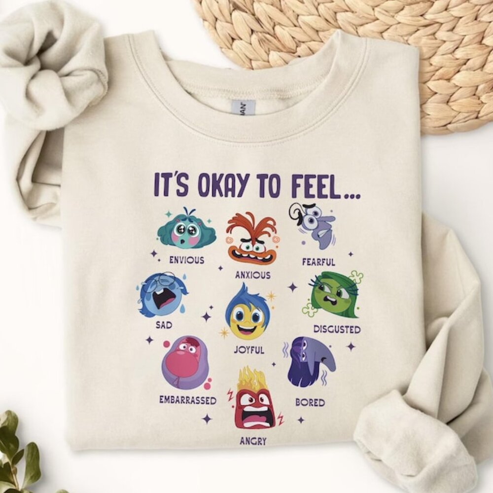It’s Okay to Feel All The Feels Sweatshirt Speech Therapy Shirt